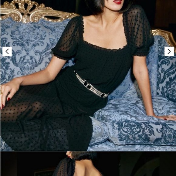 SHEER. JAW DROPPING. LITTLE BLACK DRESS 🖤 SIZE M 🖤 - Picture 2 of 8